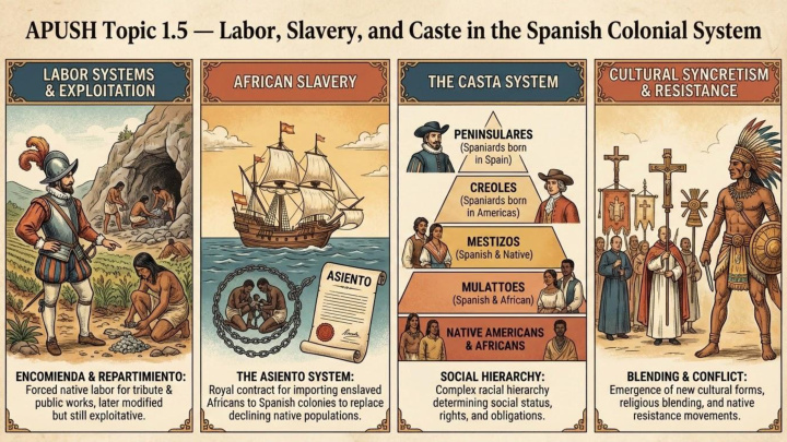 AP US History Unit 1 visual review slide 6