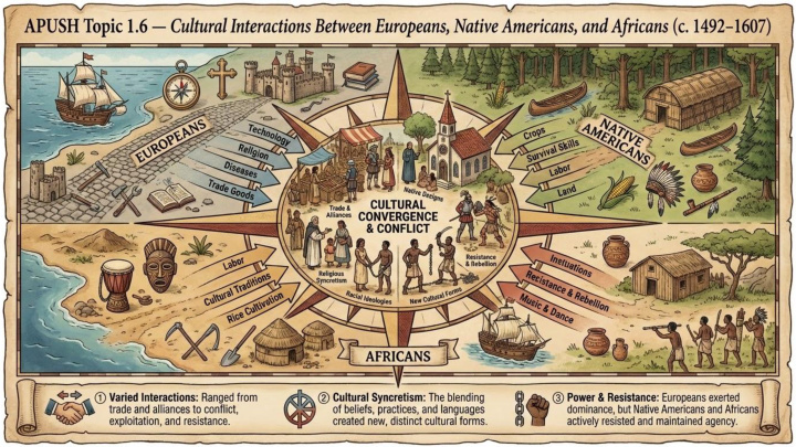 AP US History Unit 1 visual review slide 7