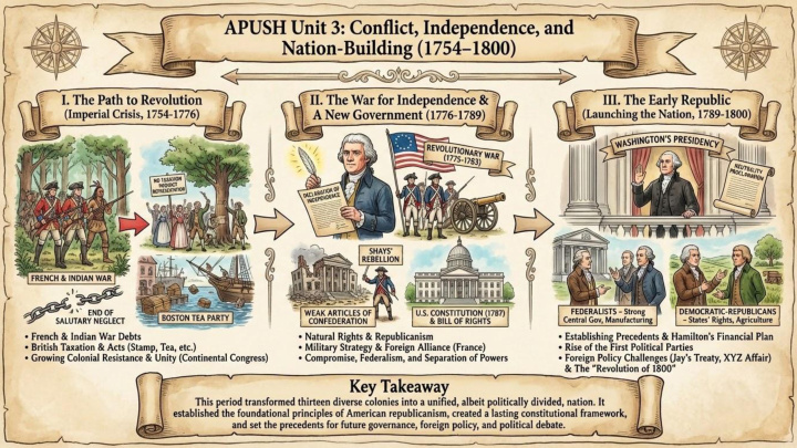 AP US History Unit 3 visual review slide 1