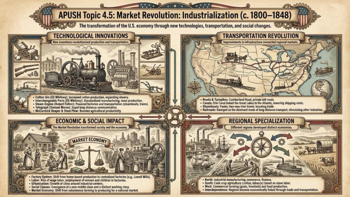 AP US History Unit 4 visual review slide 6