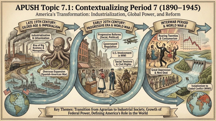 AP US History Unit 7 visual review slide 2